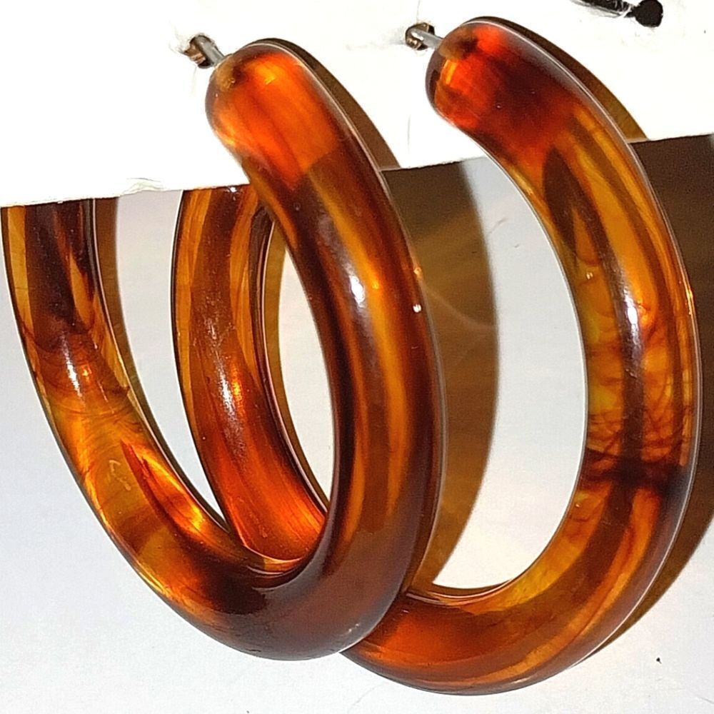 Ladies Super cute Brown Hoop Fashion Earrings
